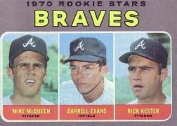 1970 Topps Baseball Cards      621     Rookie Stars-Mike McQueen RC-Darrell Evans RC-Rick Kester RC